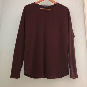 Banana republic long sleeve burgundy top